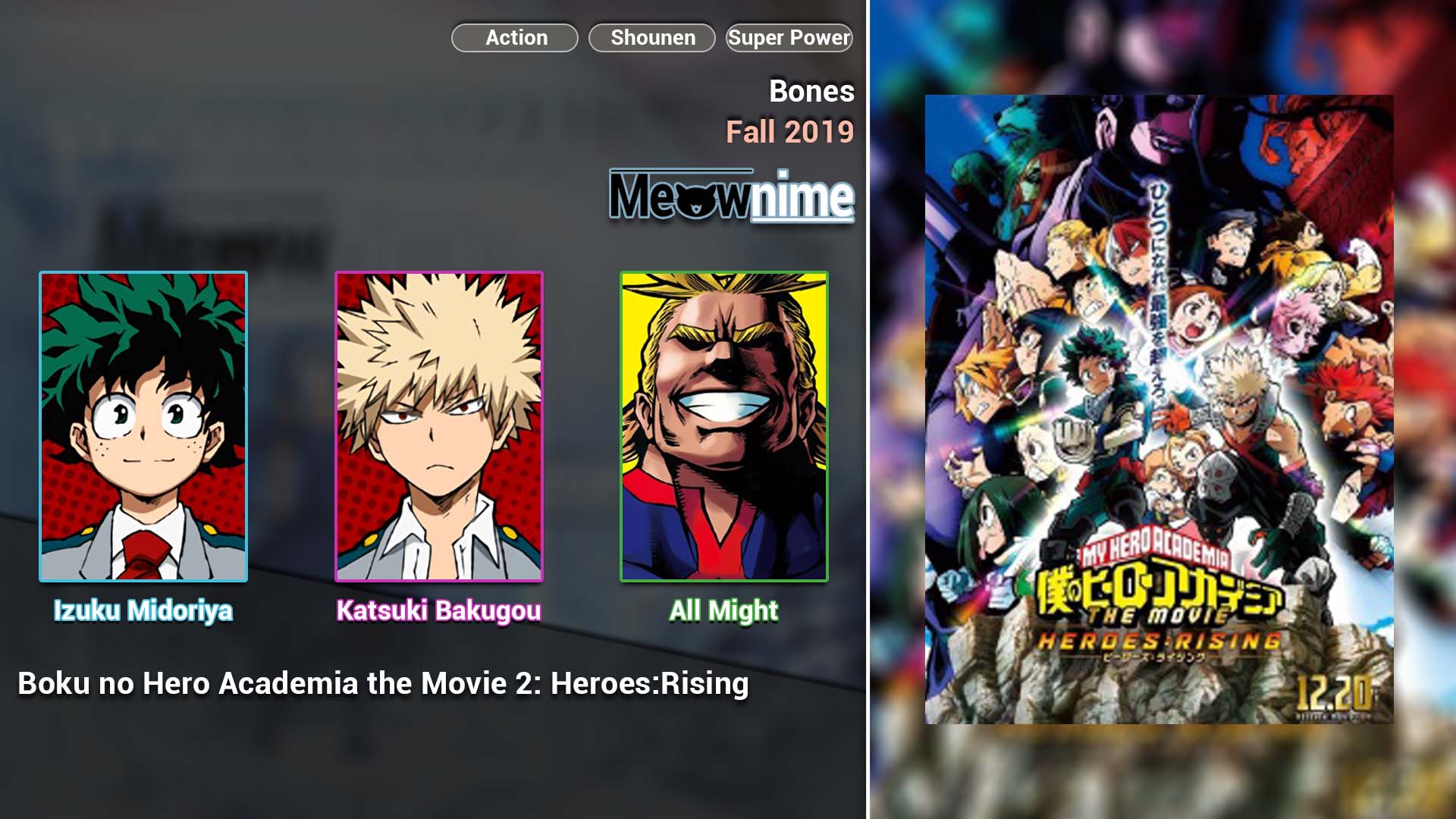 Download Anime Boku no Hero Academia the Movie 2: Heroes:Rising Sub Indo -  Meownime
