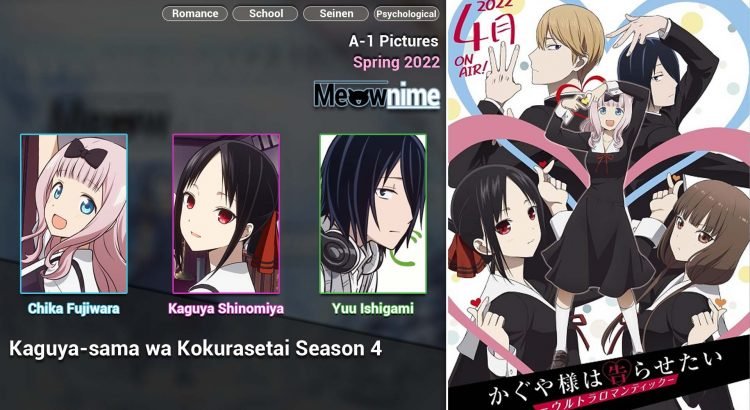 Kaguya-sama wa Kokurasetai Season 4.